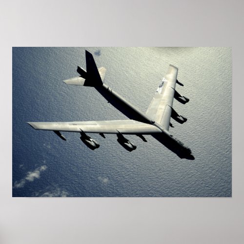 A B_52 Stratofortress in flight 2 Poster