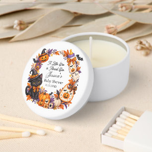 A Baby Boo is Almost Due Halloween Baby Shower Mini Candle Favors