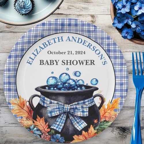 A Baby Boy Is Brewing Baby Shower Paper Plates