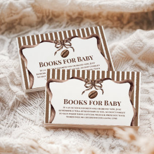 A Baby Brewing Coffee Books For Baby Shower Party Enclosure Card