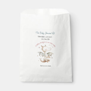 A Baby Dragon is on the Way Baby Shower Favor Bag