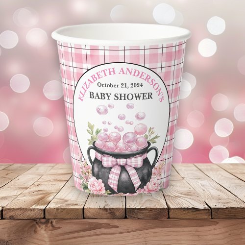 A Baby Girl Is Brewing Baby Shower Paper Cups