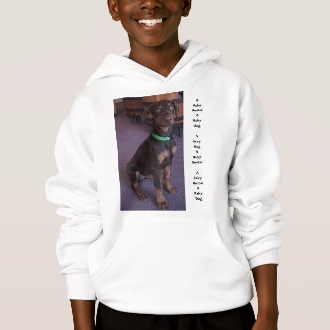 A Baby Hound, green Hoodie (Front)