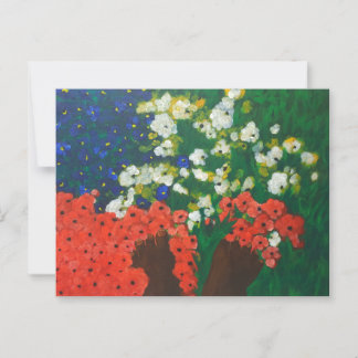 A Baby in the Garden Postcard