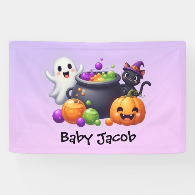 A baby is brewing baby shower backdrop banner (Horizontal)