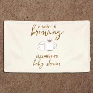 A Baby Is Brewing Baby Shower Banner