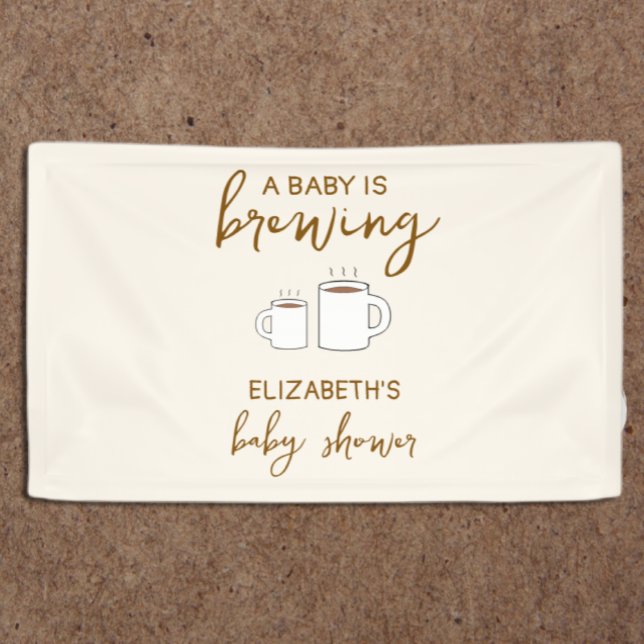 A Baby Is Brewing Baby Shower Banner (Creator Uploaded)