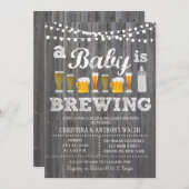 A Baby is Brewing Baby Shower BBQ Invitation (Front/Back)