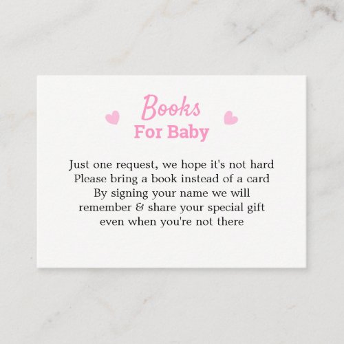 A Baby Is Brewing Baby Shower Book Request Enclosure Card