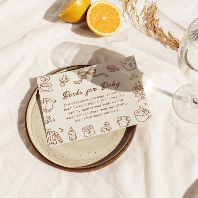 A Baby Is Brewing Baby Shower Books For Baby Card (Creator Uploaded)