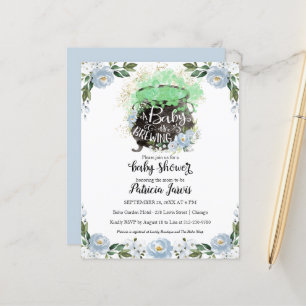 A Baby Is Brewing Baby Shower Budget Invitation