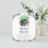 A Baby Is Brewing Baby Shower Budget Invitation (Standing Front)