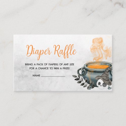 A Baby is Brewing Baby Shower Diaper Raffle Enclosure Card