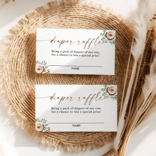 A Baby Is Brewing Baby Shower Diaper Raffle Enclosure Card