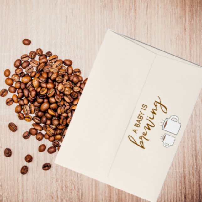 A Baby Is Brewing Baby Shower Envelope (Creator Uploaded)