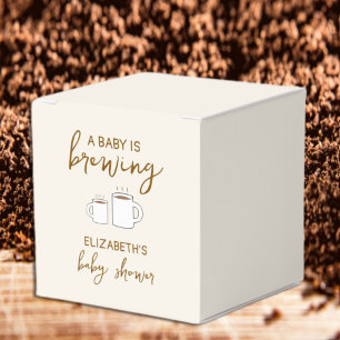 A Baby Is Brewing Baby Shower Favor Boxes