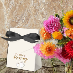 A Baby Is Brewing Baby Shower Favor Boxes