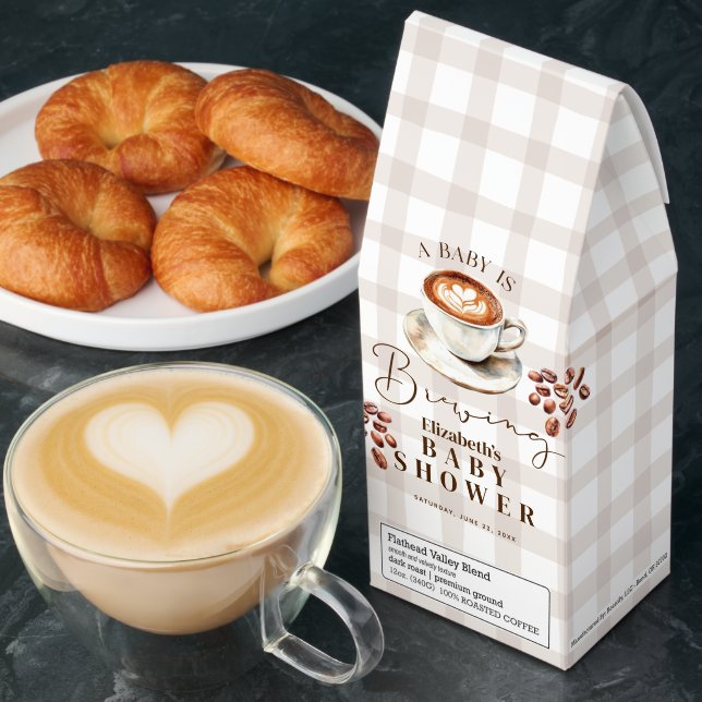 A Baby is Brewing Baby Shower Favor Roasted Coffee (Breakfast)