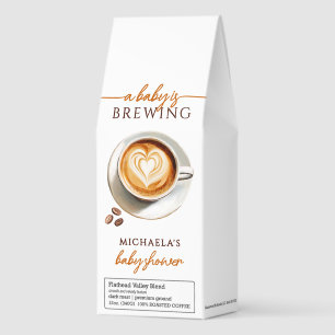 A Baby Is Brewing Baby Shower Favor Roasted Coffee