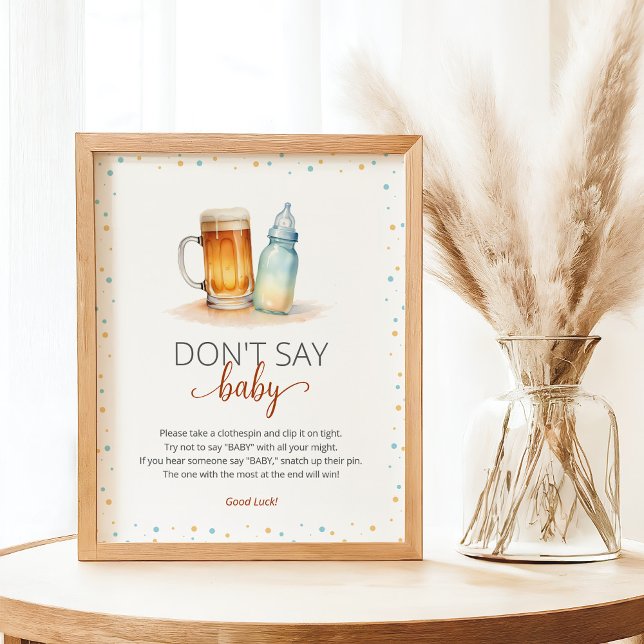 A Baby is Brewing Baby Shower Game Poster (Creator Uploaded)