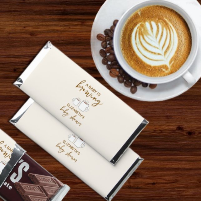 A Baby Is Brewing Baby Shower Hershey Bar Favors (Creator Uploaded)
