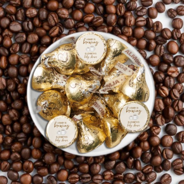 A Baby Is Brewing Baby Shower Hershey®'s Kisses® (Creator Uploaded)