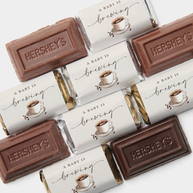 A Baby is Brewing Baby Shower Hersheys Chocolate Hershey's Miniatures (Assorted)