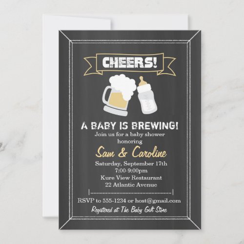 A Baby is Brewing Baby Shower Invitation