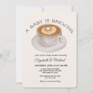 A Baby is Brewing Baby Shower Invitation