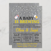 A BABY is BREWING Baby Shower Invitation (Front/Back)