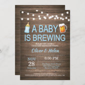 A baby is brewing Baby Shower Invitation (Front/Back)