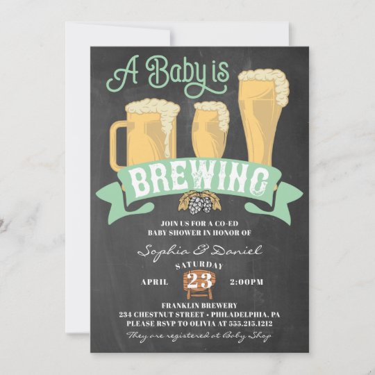 A Baby Is Brewing Baby Shower Invitation | Zazzle.com