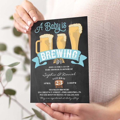 A Baby Is Brewing Baby Shower Invitation