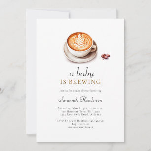 A Baby Is Brewing Baby Shower  Invitation