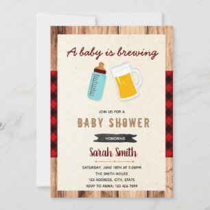 A Baby is Brewing Baby Shower Invitation