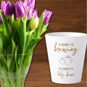 A Baby Is Brewing Baby Shower Latte Mug