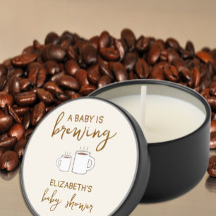 A Baby Is Brewing Baby Shower Mini Candle Favors