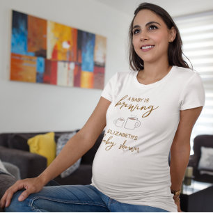A Baby Is Brewing Baby Shower T-Shirt