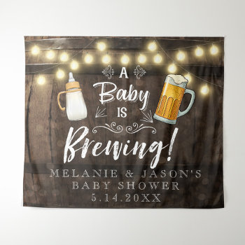 A Baby Is Brewing Baby Shower Tapestry by YourMainEvent at Zazzle