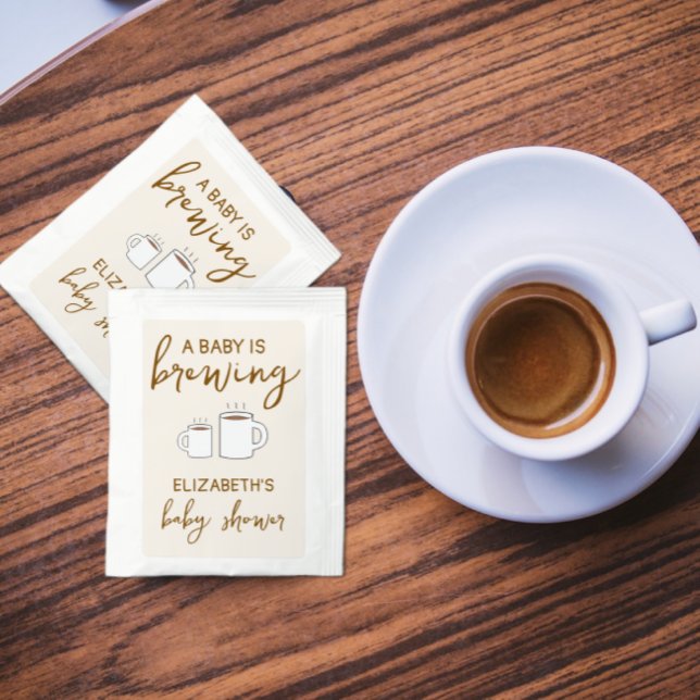 A Baby Is Brewing Baby Shower Tea Bag Drink Mix (Creator Uploaded)