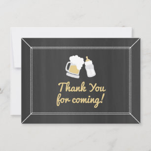 A Baby Is Brewing Baby Shower Thank You Card