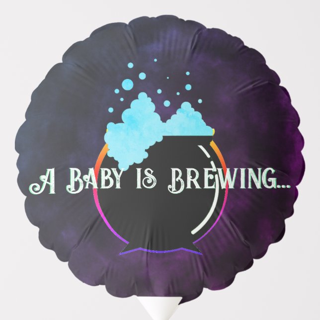A Baby is Brewing Balloon (Front)