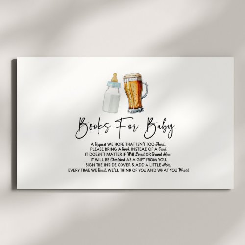 A Baby Is Brewing Beer Baby Shower Books For Baby Enclosure Card