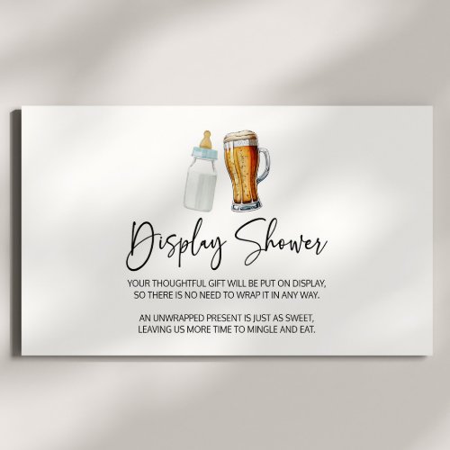 A Baby Is Brewing Beer Baby Shower Display Shower Enclosure Card