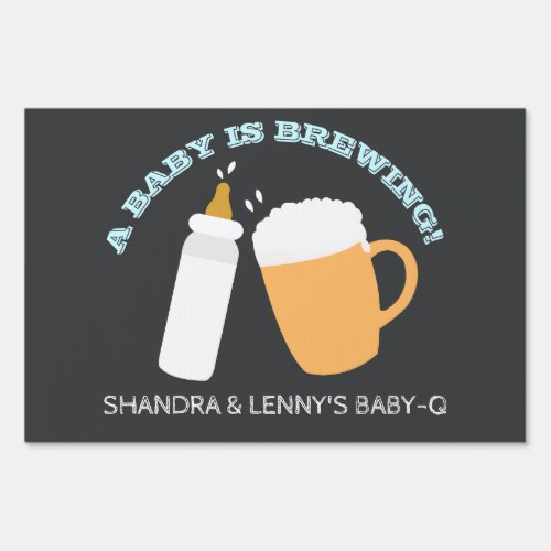 A Baby is Brewing Beer Baby Shower Sign