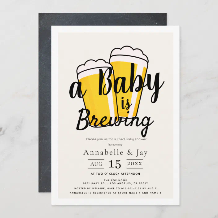 Beers Barbecue and Babies Baby Shower Welcome barbecue Baby Shower 90006 
