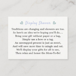 A Baby Is Brewing Blue Baby Shower Display Shower Enclosure Card