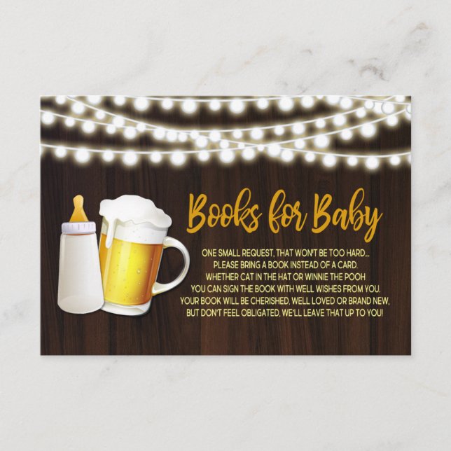 A Baby is Brewing Books for Baby Card (Front)