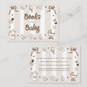 A Baby is Brewing Cafe Bebe Coffee Books for Baby Enclosure Card