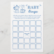 A Baby Is Brewing Coffee Baby Bingo Game